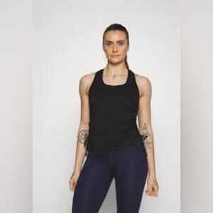 Gap fit brushes tech jersey with side ties-A